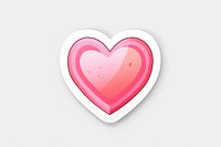 Heart sticker circle symbol shape.