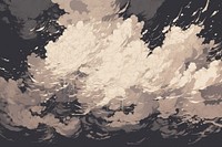 Japanese cloud backgrounds monochrome abstract.