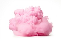 Pink cloud white background fragility softness.