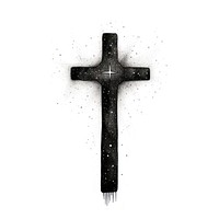 Cross crucifix drawing symbol.