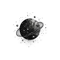 Celestial planet astronomy universe drawing.