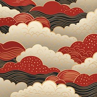 Chinese cloud pattern red backgrounds.