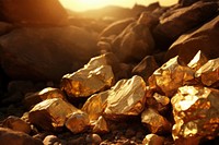 Gold outdoors mineral nature.