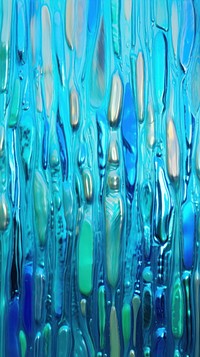 Waterfall glass fusing art backgrounds turquoise textured.