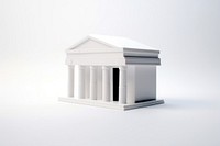 Banking white background architecture investment.