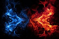 Blue and red fire backgrounds pattern smoke.