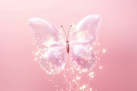 Butterfly pink celebration chandelier.