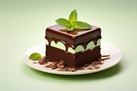 Chocolate mini cake chocolate dessert cream.