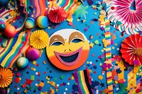 Colorful carnival background backgrounds confetti fun.