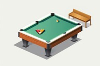 Pool table furniture eight-ball relaxation.
