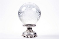 Crystal ball glass white lamp.