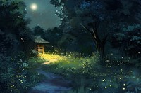 Illustration home architecture outdoors firefly.