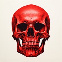 Skull red creativity anatomy.