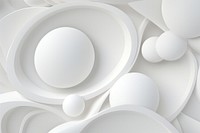 3d Abstract circles background white backgrounds abstract.