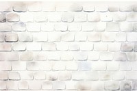 White brick wall simple watercolor illustration architecture backgrounds repetition.