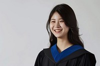 Happy chinese woman student university graduation.