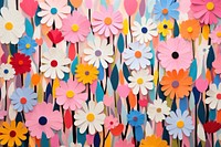 Colorful flowerland art backgrounds pattern.