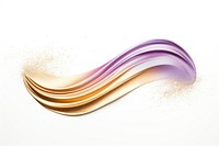 Gold abstract brush stroke white background lavender graphics.