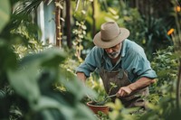 Men make gardening outdoors nature adult.