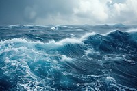 Sea surface during storm ocean sea outdoors.