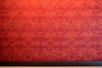 Red and gold wallpaper backgrounds pattern architecture.