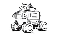 Toy sketch vehicle drawing.