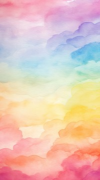 Minimal pastel wallpaper rainbow painting texture tranquility.
