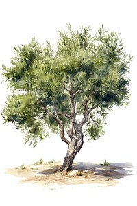The Olive tree outdoors drawing nature.