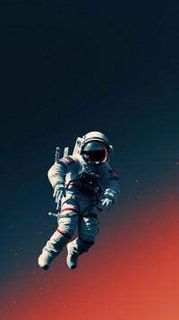 Adventure astronaut space parachuting.
