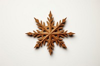 2d Christmas symbol made of cardboard paper christmas craft leaf.