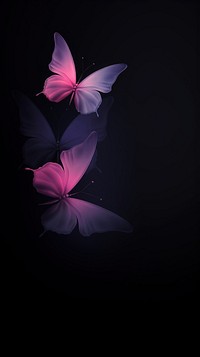 Abstract blurred gradient illustration butterflies purple petal pink.