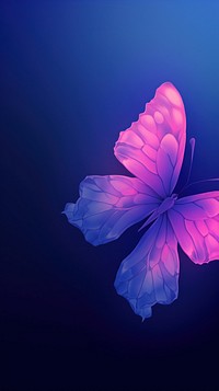 Abstract blurred gradient illustration butterflies blue purple petal.