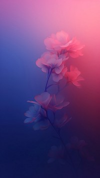 Abstract blurred gradient illustration pink flowers outdoors nature purple.