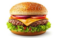 Aesthetic burger vector icon food white background hamburger.