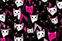 Cat cute pattern backgrounds animal mammal.