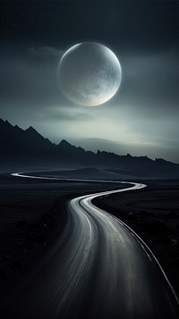 Grey tone wallpaper curve road astronomy outdoors nature.