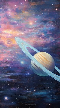 Astronomy universe painting planet.