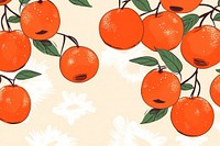 Background cute LITTLE DITTY PERSIMMON backgrounds grapefruit pattern.