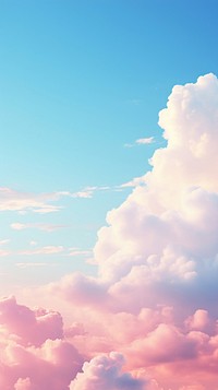 Pastel wallpaper cloud sky outdoors horizon.