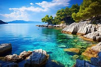 Mediterranean sea landscape outdoors nature.