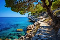 Mediterranean sea landscape outdoors nature.