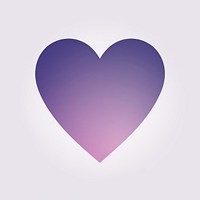 Heart shape purple symbol astronomy.