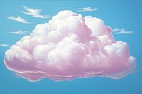 Airbrush art of a fluffy cloud backgrounds outdoors nature.