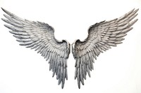 Angel wings bird white background creativity.