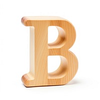 Letter B wood font text.