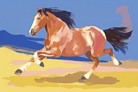 Horse running stallion animal mammal.