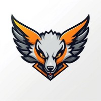 Fox Gaming Mascot logo bird fox representation.