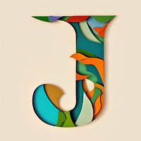 Alphabet J text alphabet shape.