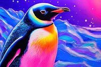 Emperor penguin animal purple bird.