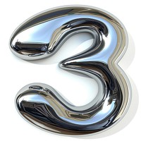 Silver number appliance pattern.